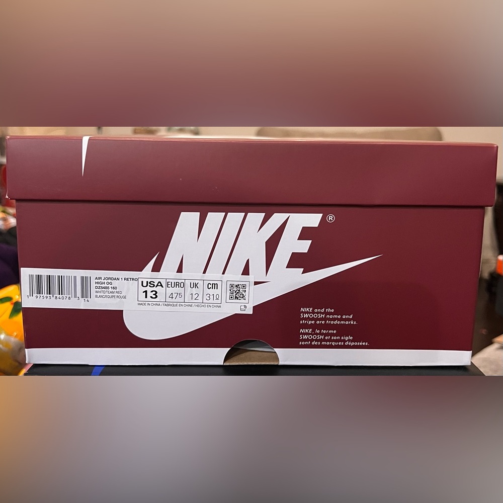 Air Jordan 1 OG High “Artisanal Red” (BOX ONLY)